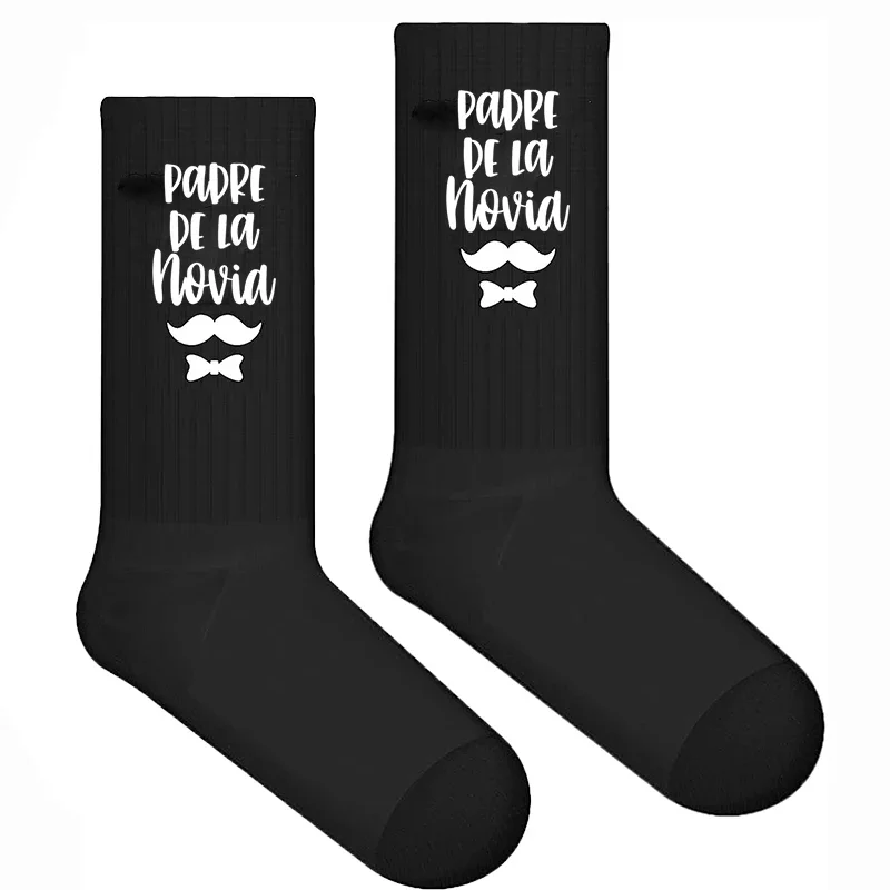 Padre De La Novia Padre Del Novio socks Spanish father of the bride Groom to be Wedding engagement bachelor party gift present