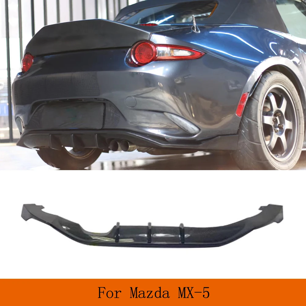 

Car Rear Bumper Diffuser PU Black Primer Splitters for Mazda MX5 MX-5 ND Miata 4th Generation Car Rear Diffuser Tuning Diffuser