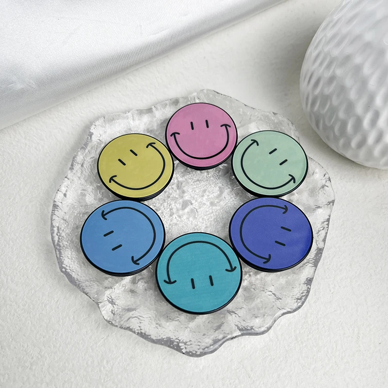 

1 шт., розетка Talk Tok Grip, милый держатель для телефона Happy Face, складная настольная подставка из АБС-пластика, крепление для мобильного телефона