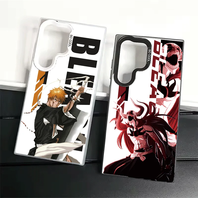 Anime Bleach Desgin Soft Phone Case for Samsung Galaxy S24 S25 FE S26 Edge S23 Ultra S22 Plus S21 + Shockproof Cover Back Shell