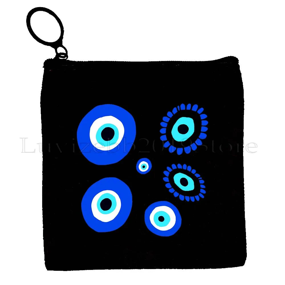 التركية ماجيك نزار اليونان الأزرق عين الشر همسة تميمة اليونانية ماندالا المرأة حقيبة قماش قنب محفظة نسائية للعملات المعدنية مفتاح حافظة حقيبة محفظة سستة الحقيبة