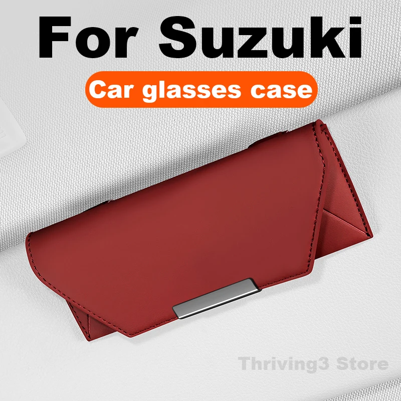 

Car Glasses Case For Suzuki e Vitara Swift SX4 S-Cross Vitara Across Ignis Swace 2016-2025 Auto Sun Glasses Holder Accessories