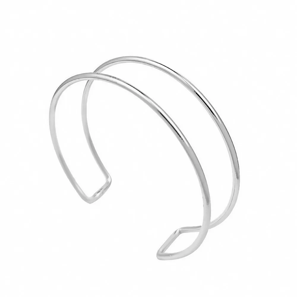 4/6pcs Trendy Geometric Arm Bracelet Bangle Jewelry Twisted Cuff Bracelet Open Stackable Upper Arm Bracelet Gift view 2