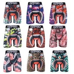 OZPSD Sexy Men Underwear Boxers Cueca Male Panty Lingerie Men Underpants Boxershorts Plus Size Breathable Print Man Boxer Briefs