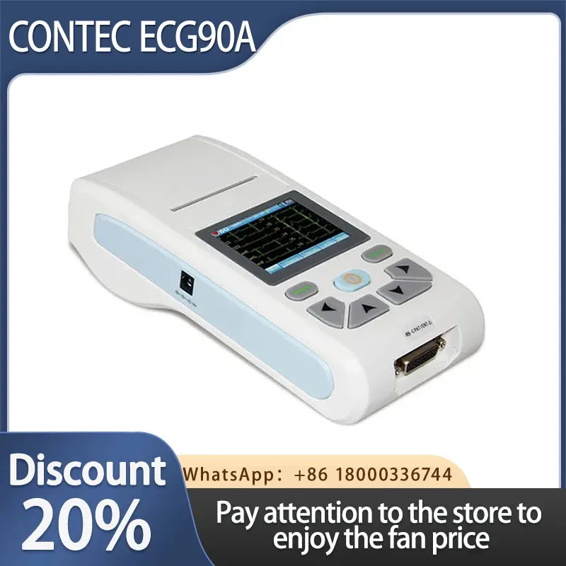 CONTEC 12-Channel ECG/EKG Machine Electrocardiograph, PC software, Touch Screen ECG90A ECG 90A