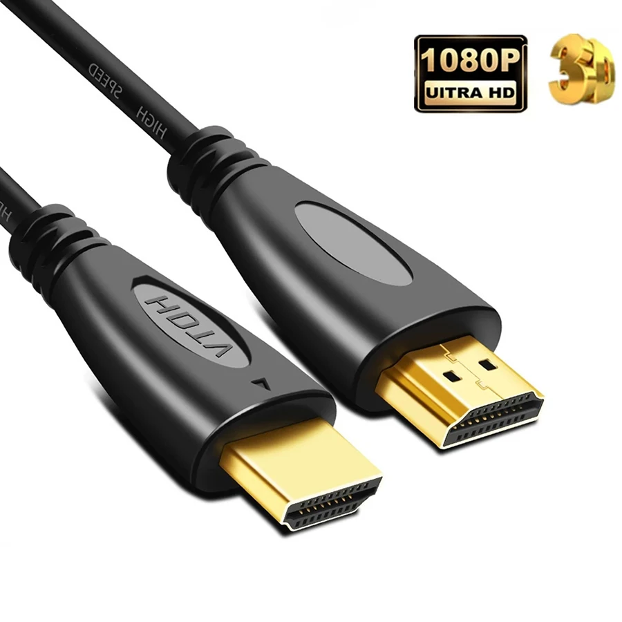 Przenośny kabel audio wideo HD1.4 0,5 m z obsługą 4K 1080P 3D do laptopa, komputera stacjonarnego Xbox PS3 DVD HDTV Set-top Box Monitor Projektor