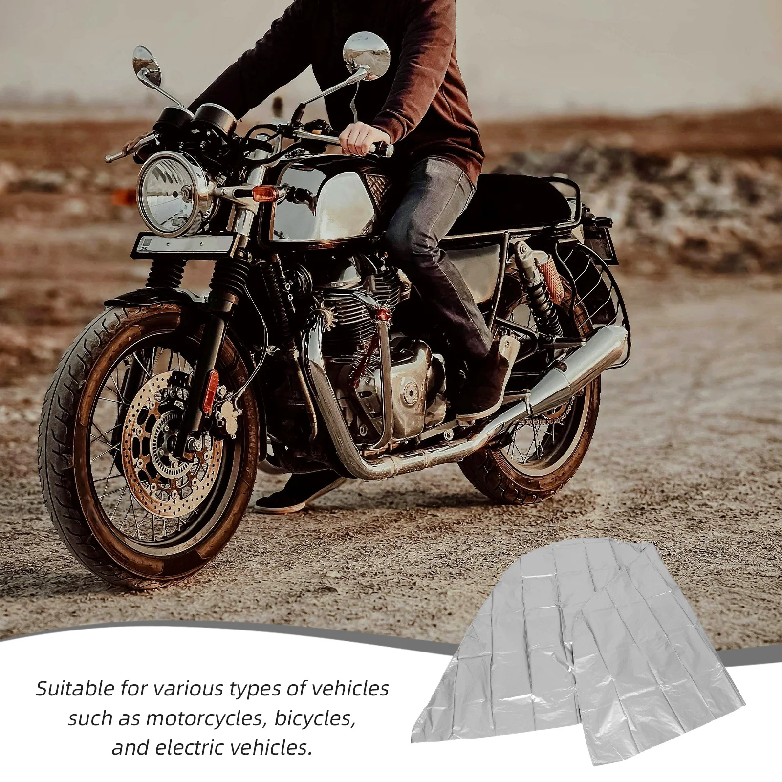 오토바이 커버 방수 두꺼운 옥스포드 패브릭 자전거 비옷 커버 전기 자전거용 모든 날씨 보호 야외 보관