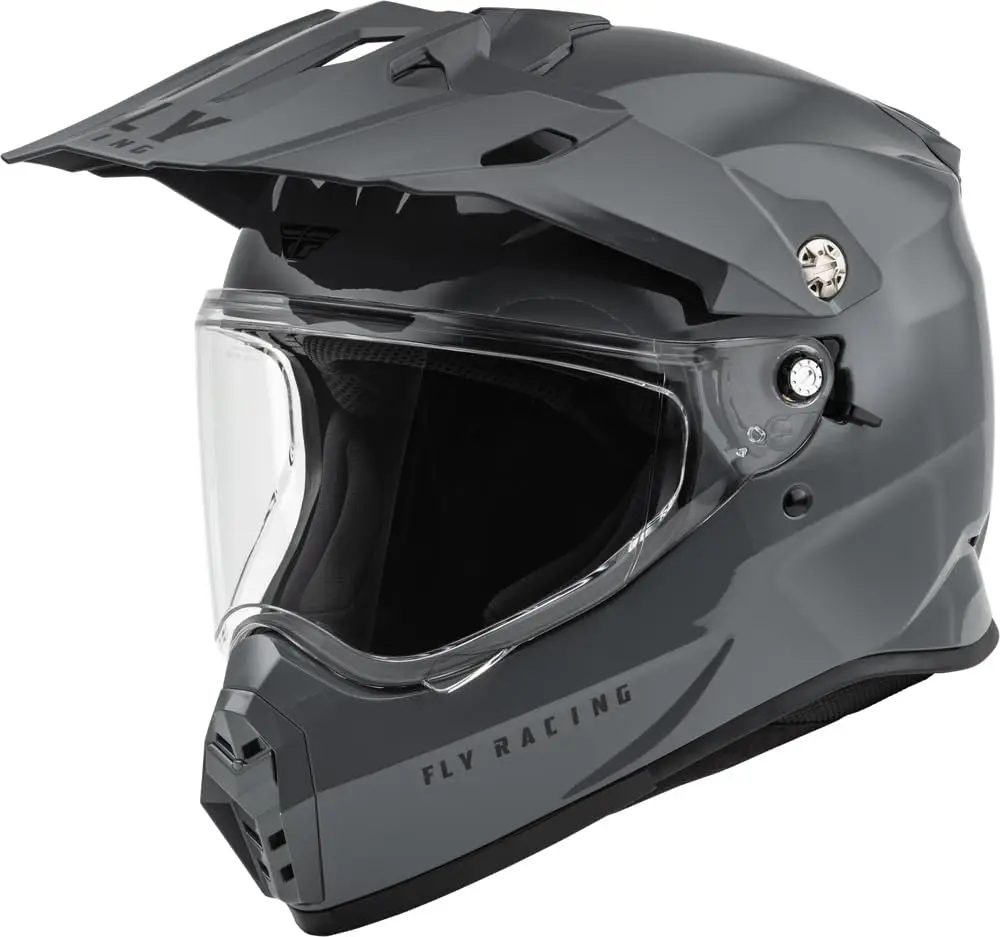 

Trekker Solid Helmet Grey-XL | ADV Dual Sport, Rugged Fit, Cool Flow