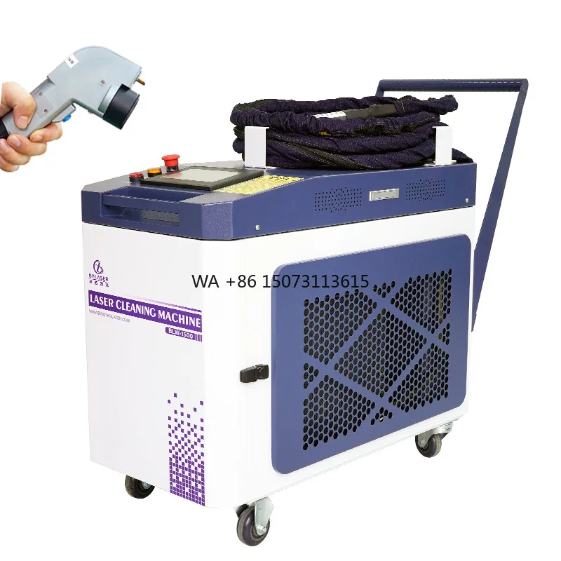 Laser Corrosion and Rust Removal Cleaning Machine Pulse Machine Oil Stain Paint Metal Rust Removal Laser Machine to Remove Rust
