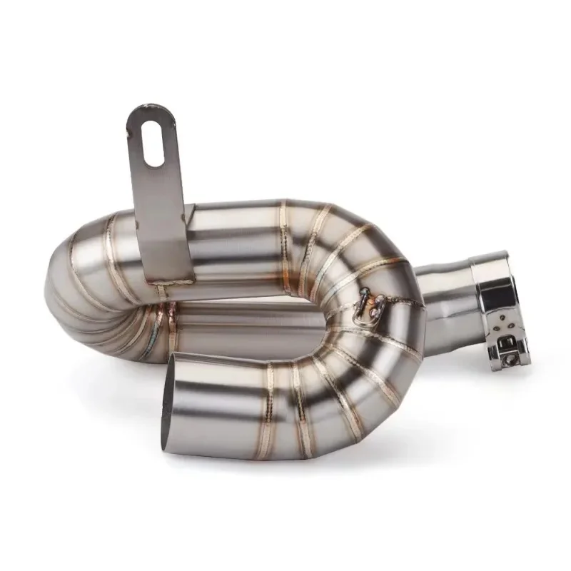 Racing Upgrade Slip On Escape Exhaust Middle Link Pipe For Triumph Street Triple 765 S R RS 2017-2024 Motorcycle Modifications 4
