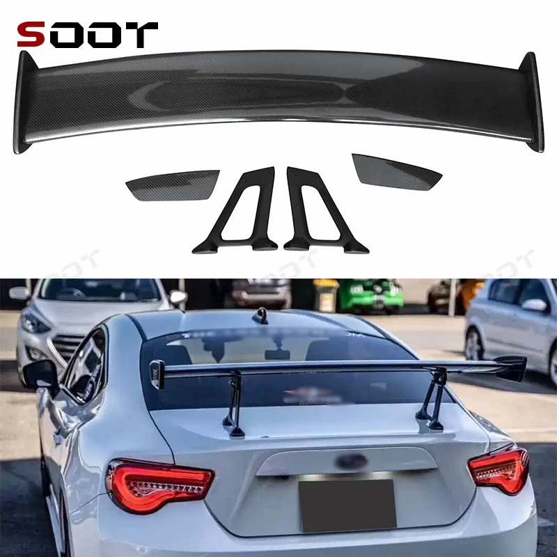 

For Toyota GT86 Subaru BRZ 2012-2019 STI style Carbon Fiber Tail fins Auto Car Rear Trunk Spoiler Wing upgraded Auto Parts
