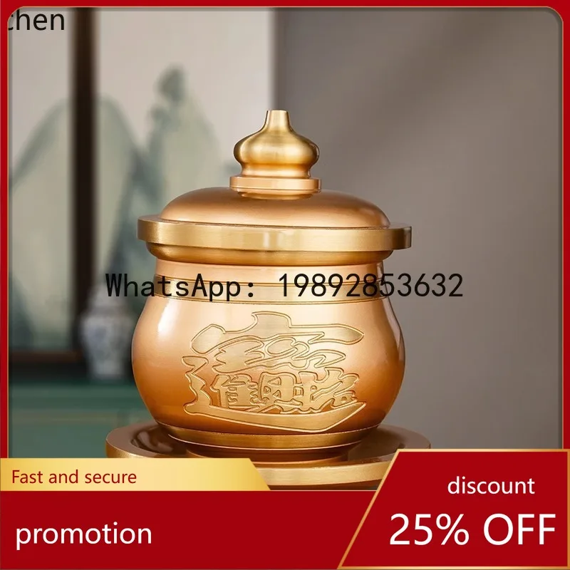 ZMLPure Copper Buddhist Supplies Collection Offering Supplies Buddha Cup Fruit Plate Vase