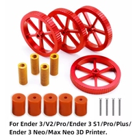 Upgraded Metal Leveling Knobs，Hot Bed Leveling Kit for Ender 3/3 Pro/3 V2 Ender 5/5 Plus/Pro CR-10 CR10S/10S Pro 3D Printers