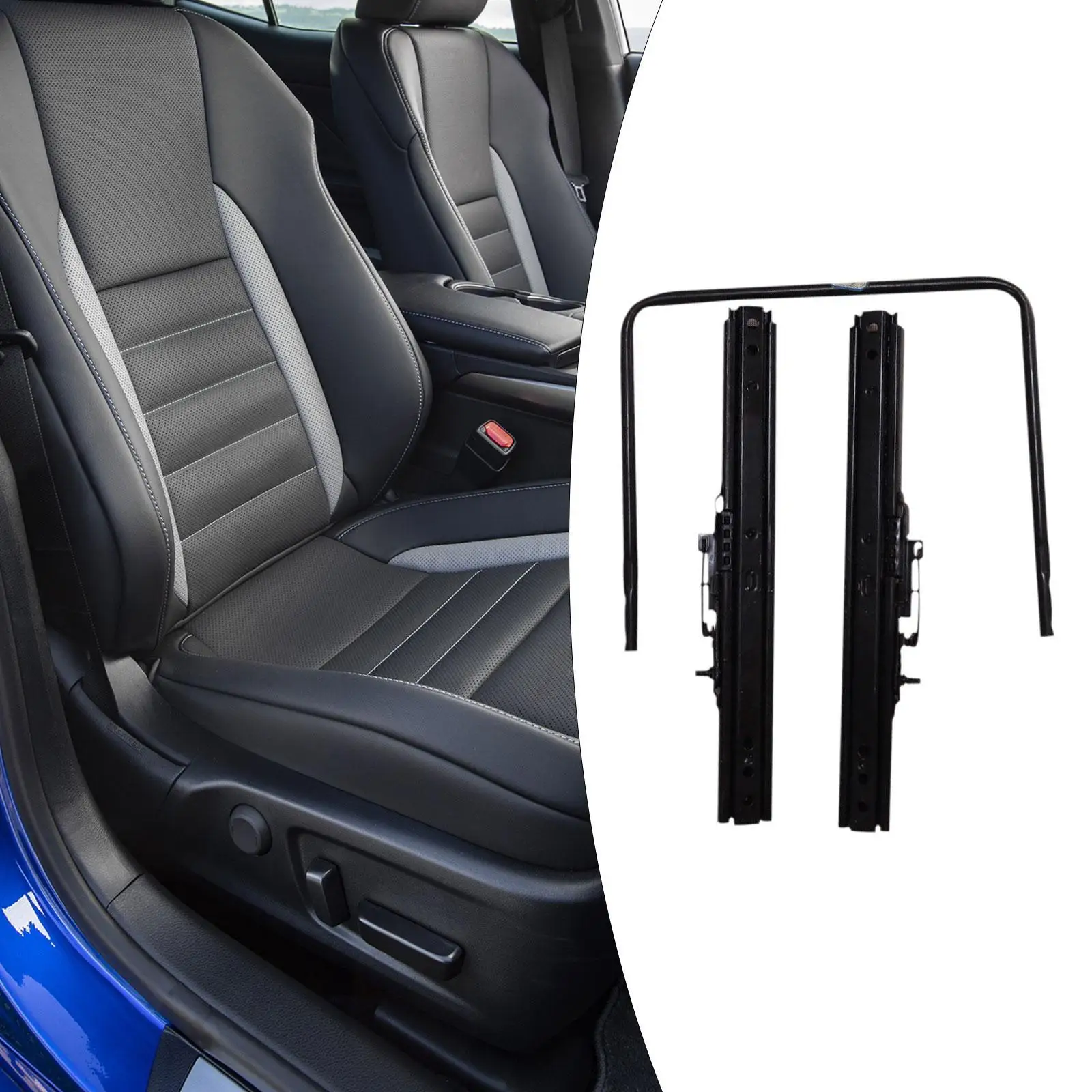 Kit genérico de soportes para rieles de asiento deslizante de asiento, alta resistencia, kit deslizante para asiento de vehículo, kit de montaje de riel de montaje de asiento
