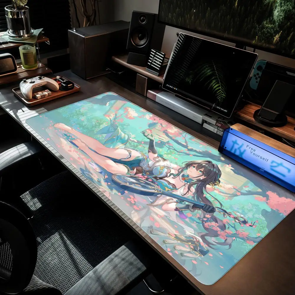 Ruan Mei Honkai Star Rail Mouse Pad MouseMat XXL Computer Accessories Large Keyboard Laptop Table Pad The New Product Gamer
