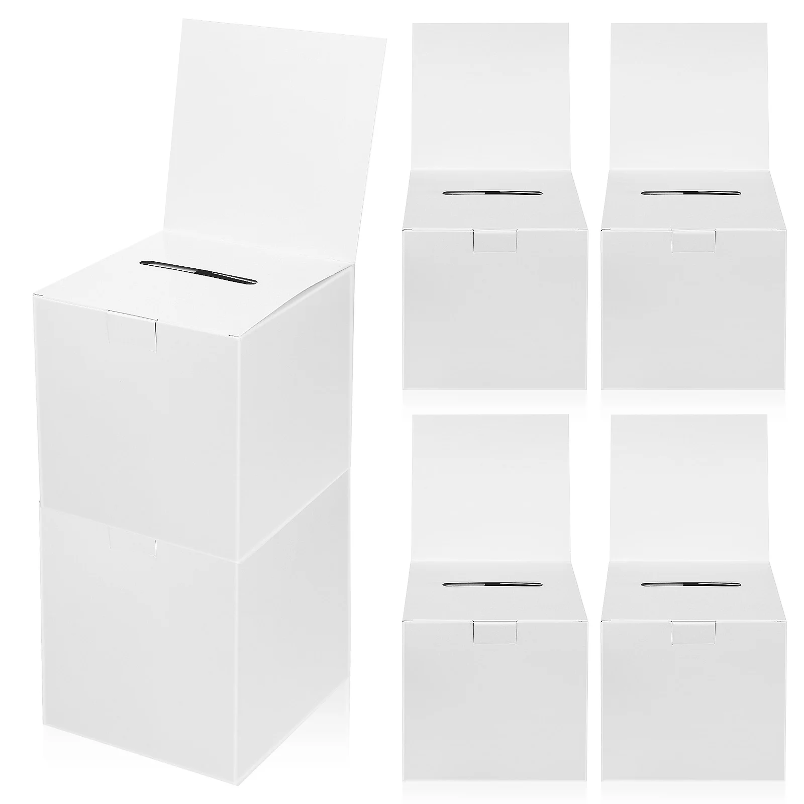 6 Pcs The Gift Raffle Boxes For Tickets Wrap Ballot Wrapping Paper Baskets Lottery