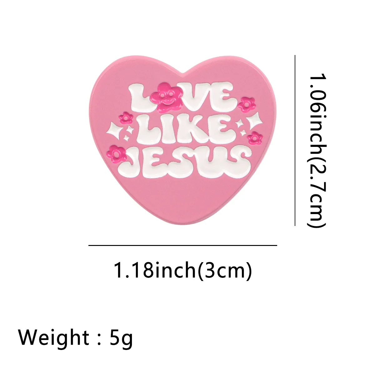 Jesus Quotes Enamel Pin Alice in Wonderland Brooch Pines Lapel Pins Badges on Backpack Clothing Accessories Fashion Jewelry Gift view 5