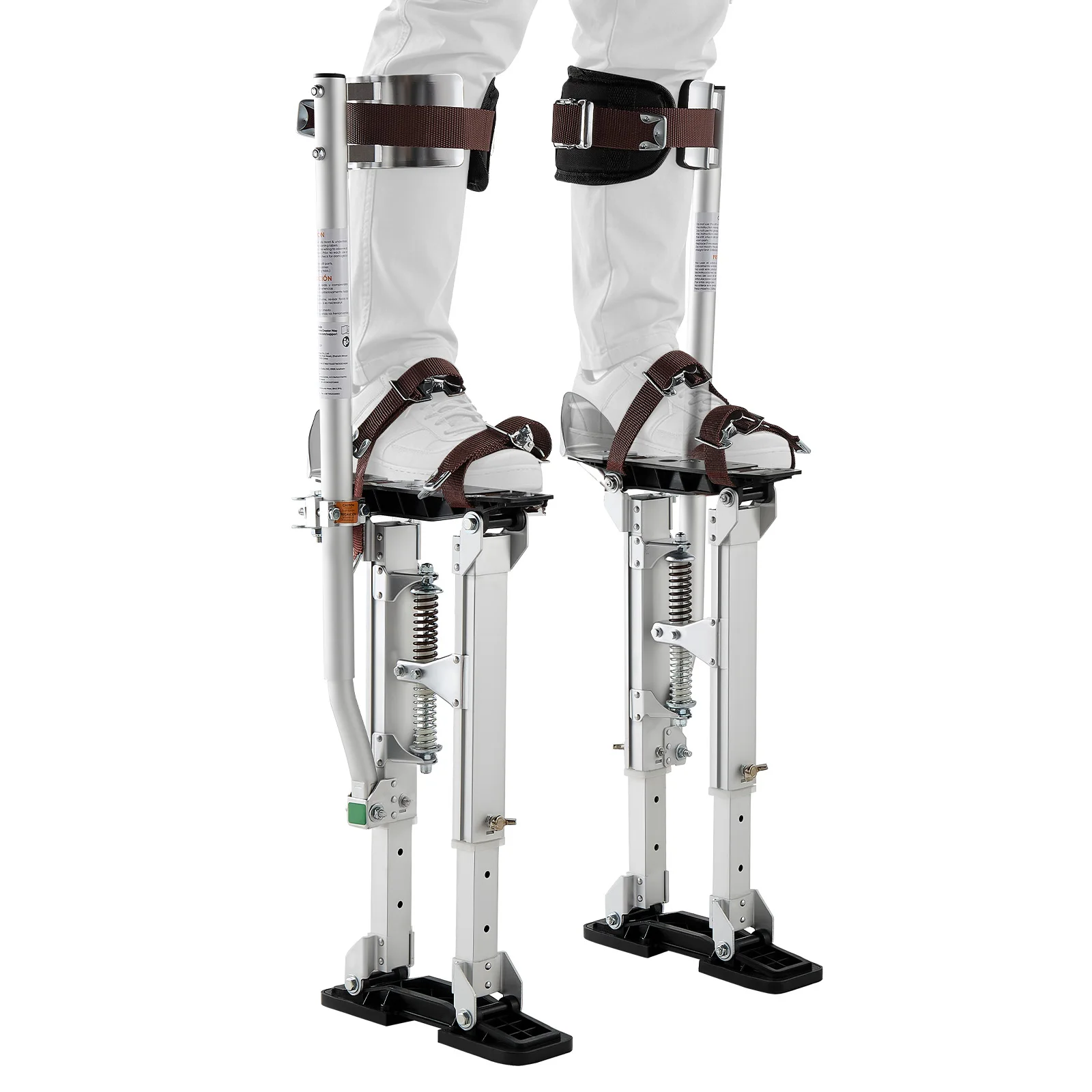 

SucceBuy Drywall Stilts Adjustable Aluminum Painter Stilts 228 lbs Load Capacity Non-Slip Rubber Feets for Painting Decoration
