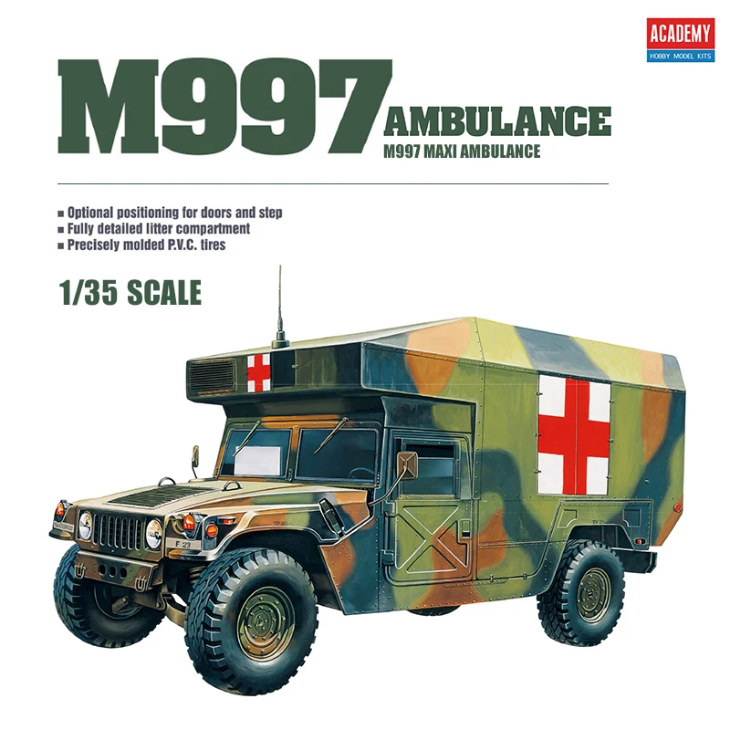 

ACADEMY AC13243 Масштаб 1/35, комплект модели M997 MAXI AMBULANCE