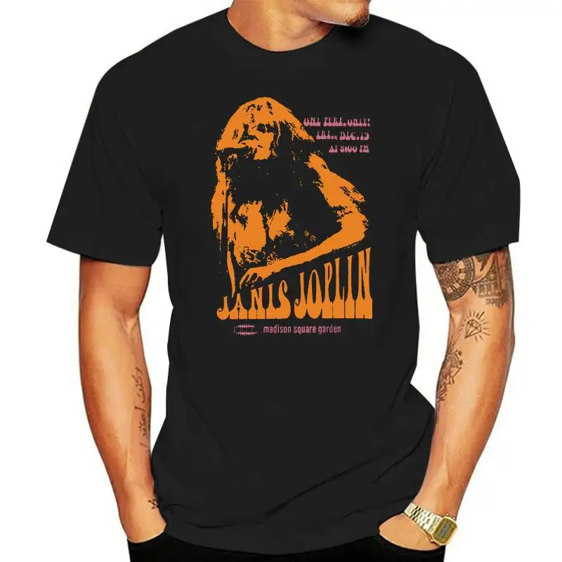 Custom Personality T-shirt Janis Joplin T Shirt Live At Madison Poster Mens