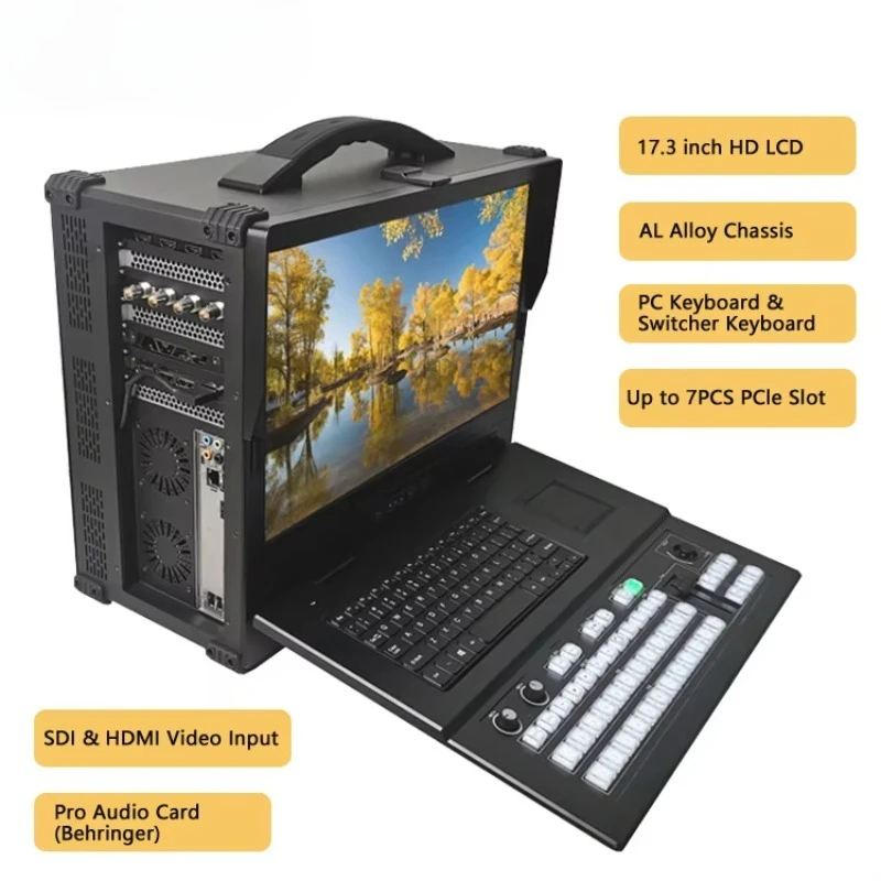 Professional  Live Streaming Machine Video Recording Studio Mixer Switcher Essential TV Station Broadcasting Equipment