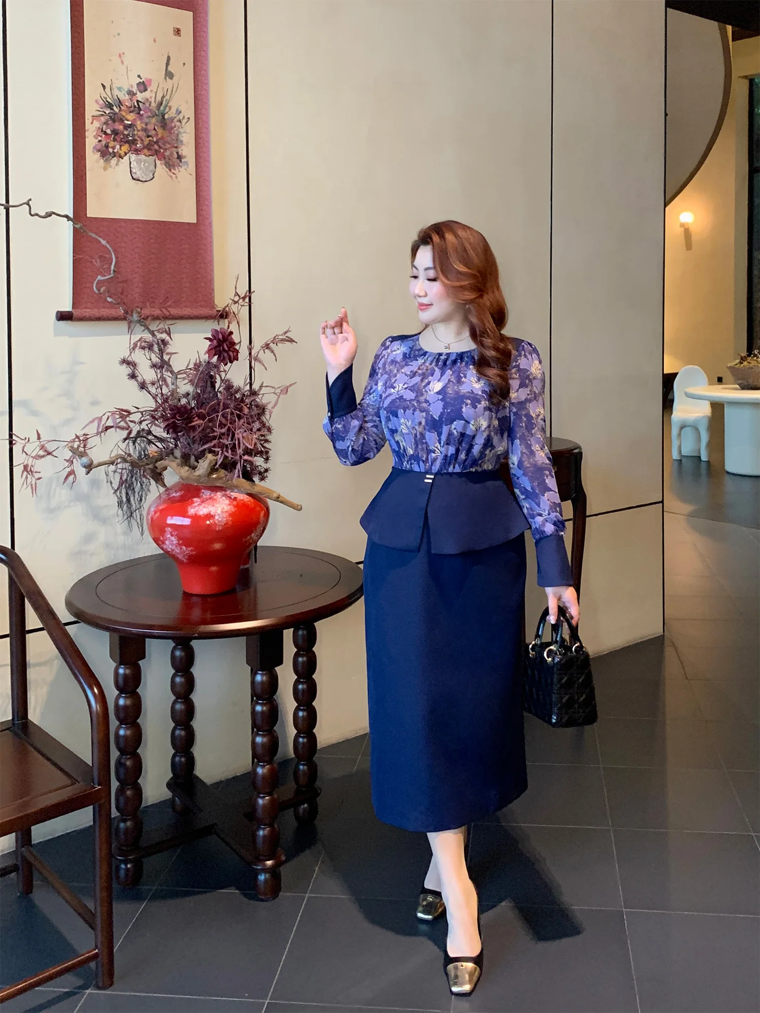 

GLEC плюс размер, ретро-дизайн, кружево, искусственная двухсекционная юбка Dr Winter Faion, юбка-миди с высокой талией, длинная свековая круглая Ne Dr