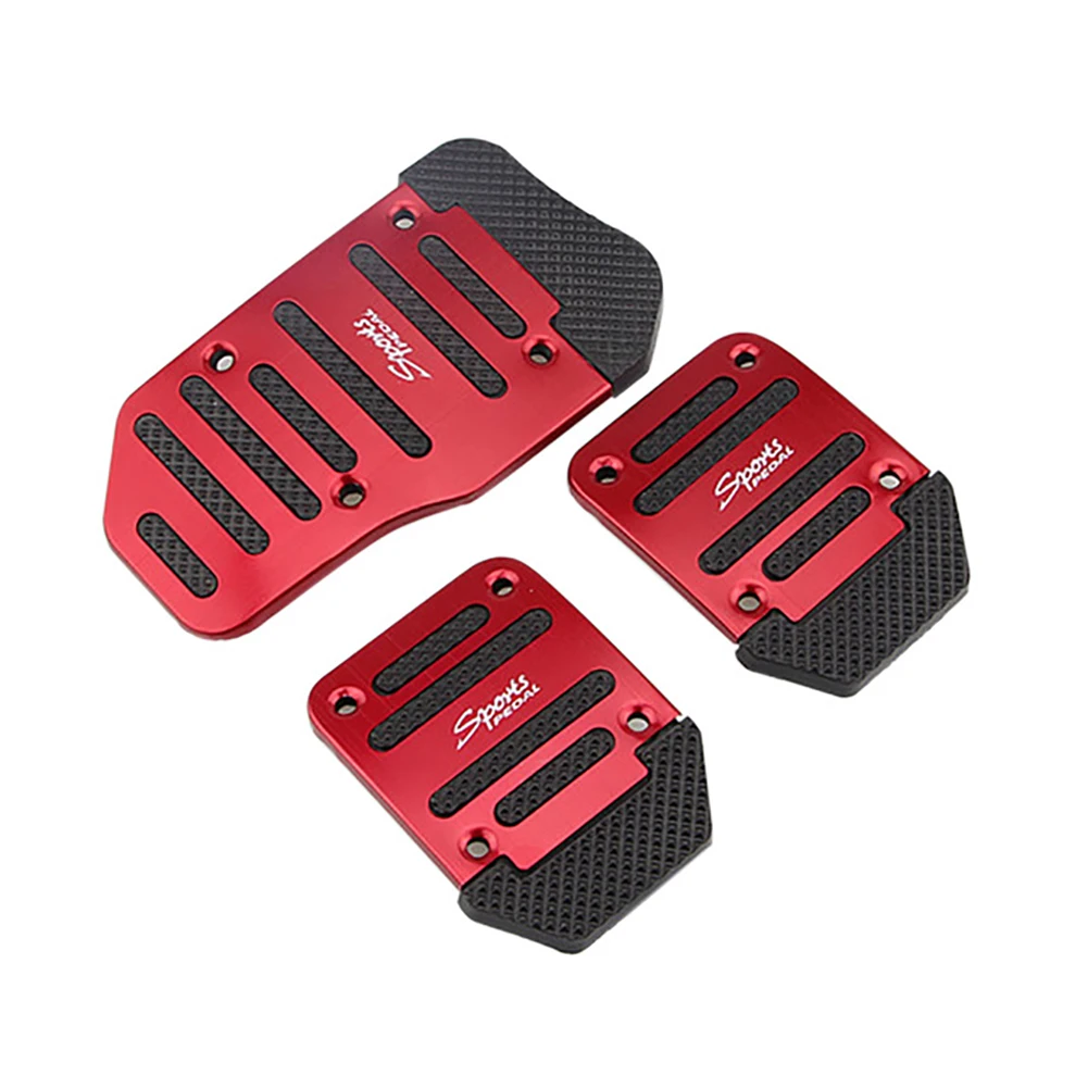 

Universal Aluminum Manual Transmission Non-Slip Car Pedal Cover Set Kit Pedali car styling Brake Pedal Cover Mannual&Auto