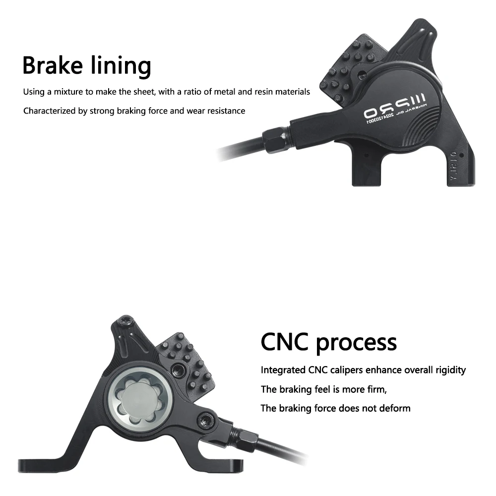 IIIPRO Bicycle mechanical line pull brake converted to hydraulic brake modified parts