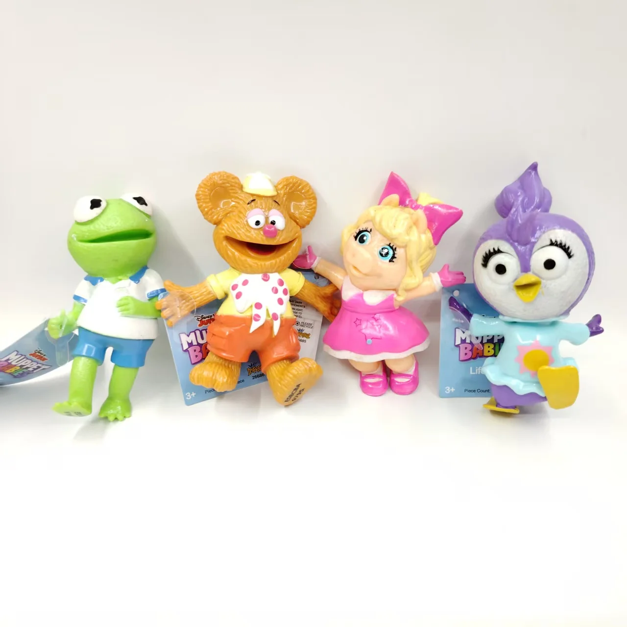 Figuras Realistas Disney Junior Muppet Babies, Brinquedos de PVC Macios e Fofos, Melhor Presente de Natal e Aniversário para Crianças