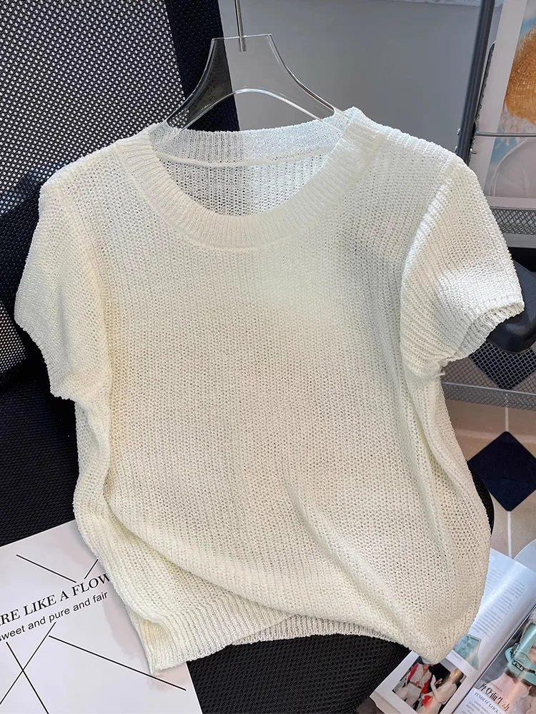 

Ретро-футболка унисекс с вырезами, облегающая, с коротким рукавом, летняя, модная, простая, повседневная, свободного кроя, из полиэфирного волокна