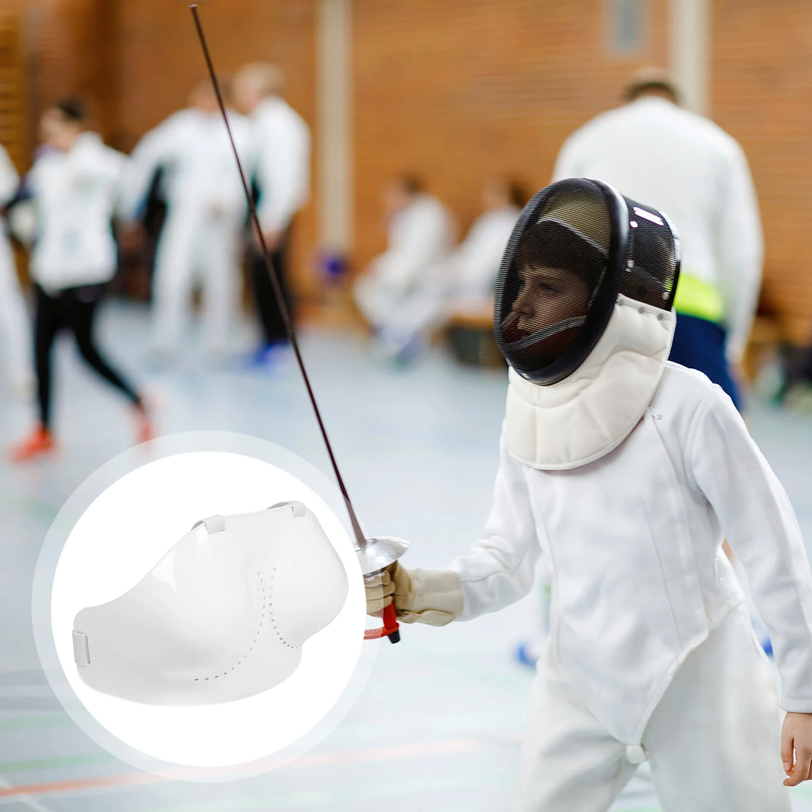 

Fencing Chest Guard Adjustable PVC Protector for Men Women Kids Lightweight Breathable Protective Gear Sport Chest Protectors