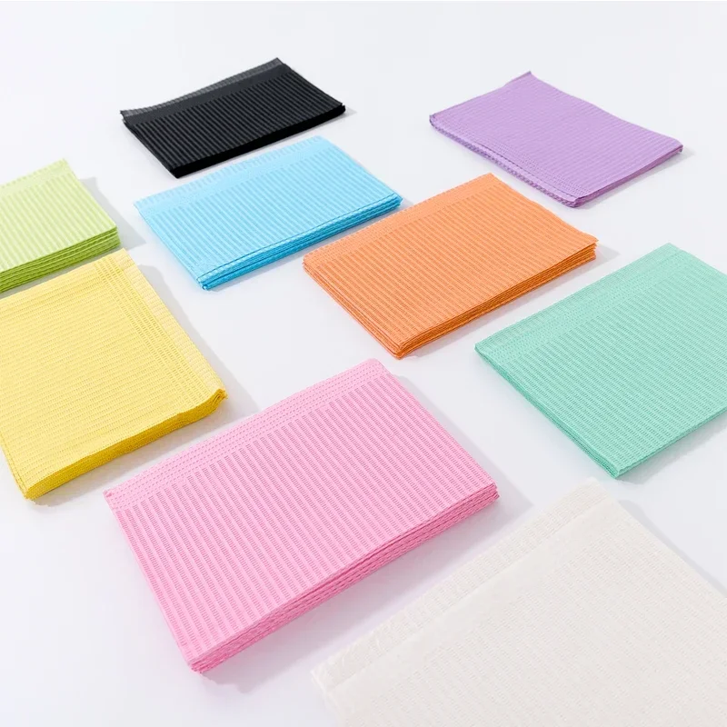 125Pcs/Bag Dental Bib Dentist Napkin Disposable Waterproof Apron Beauty Tattoo Clean Pads Dentistry Sheets Protection Cover