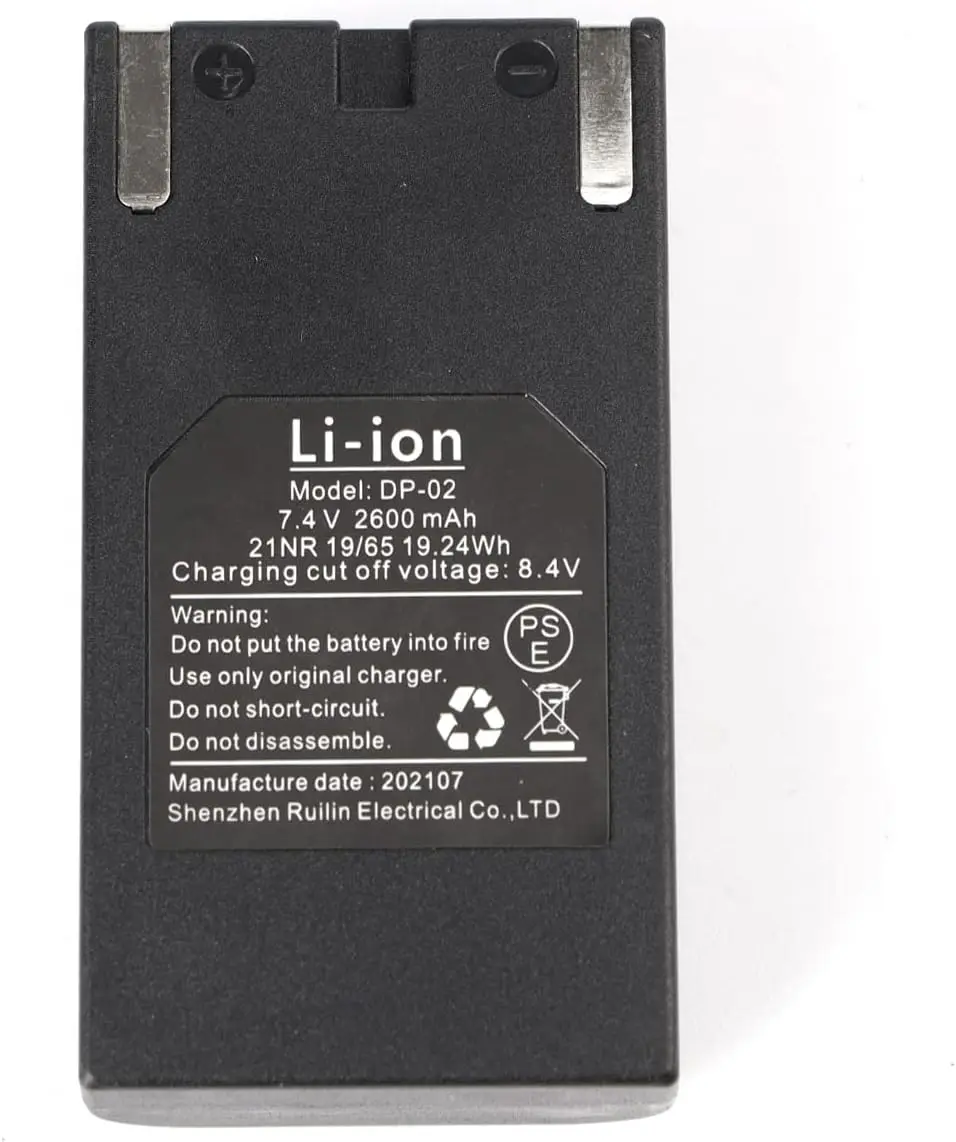 Huepar Lithiumbatterij Voor Huepar S03cg/S03dg/S04cg/6-serie Dwarslijnen Laserniveau 7.4V 2600Mah Extra Back-Up Li-Ion Batterij