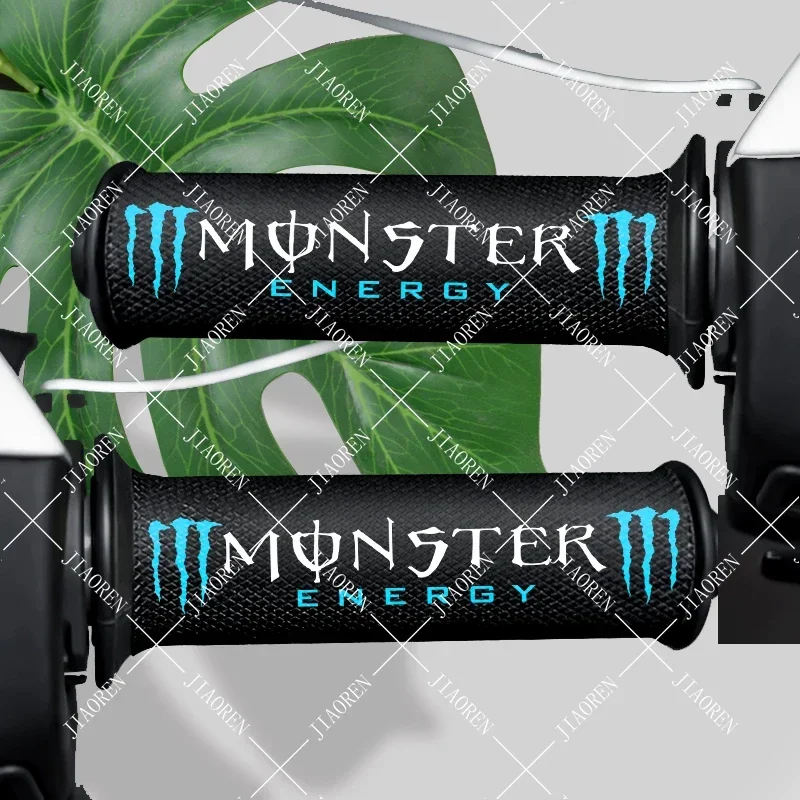 

2PCS Motorcycle Handlebar Monster Energy Blue Logo Stickers Waterproof Slip-resistant Decals Kit