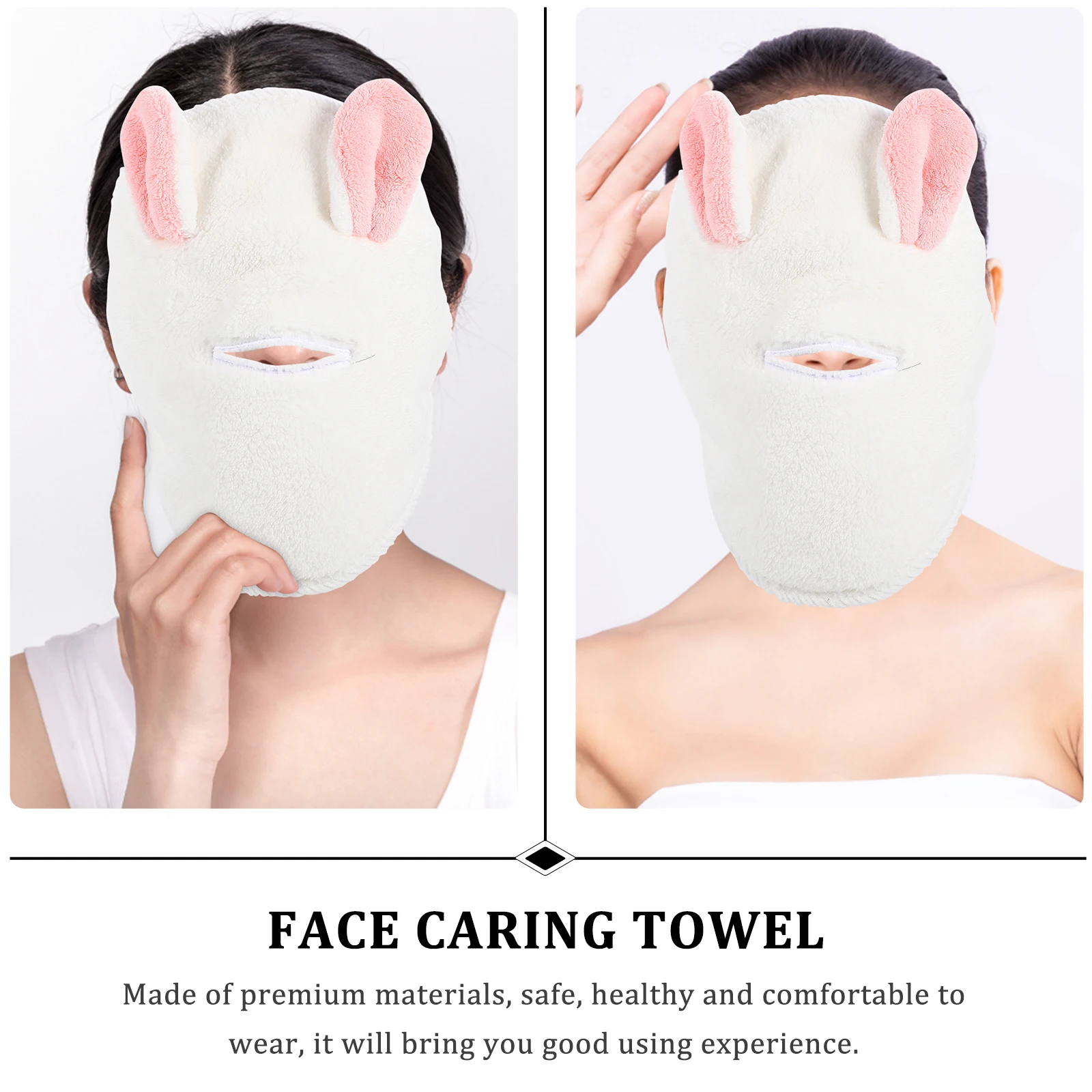 

Hot Cold Facial Compress Mask Towel Coral Fleece Face Therapy Towel Eye Care Beauty for Home