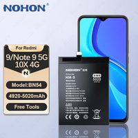 NOHON BN54 BN53 BN55 Replacement Battery for Xiaomi Redmi 9 Note 9 Pro 10 11 12 13 ProPlus Phone Battery BP47 BN5P BM5V BM5U