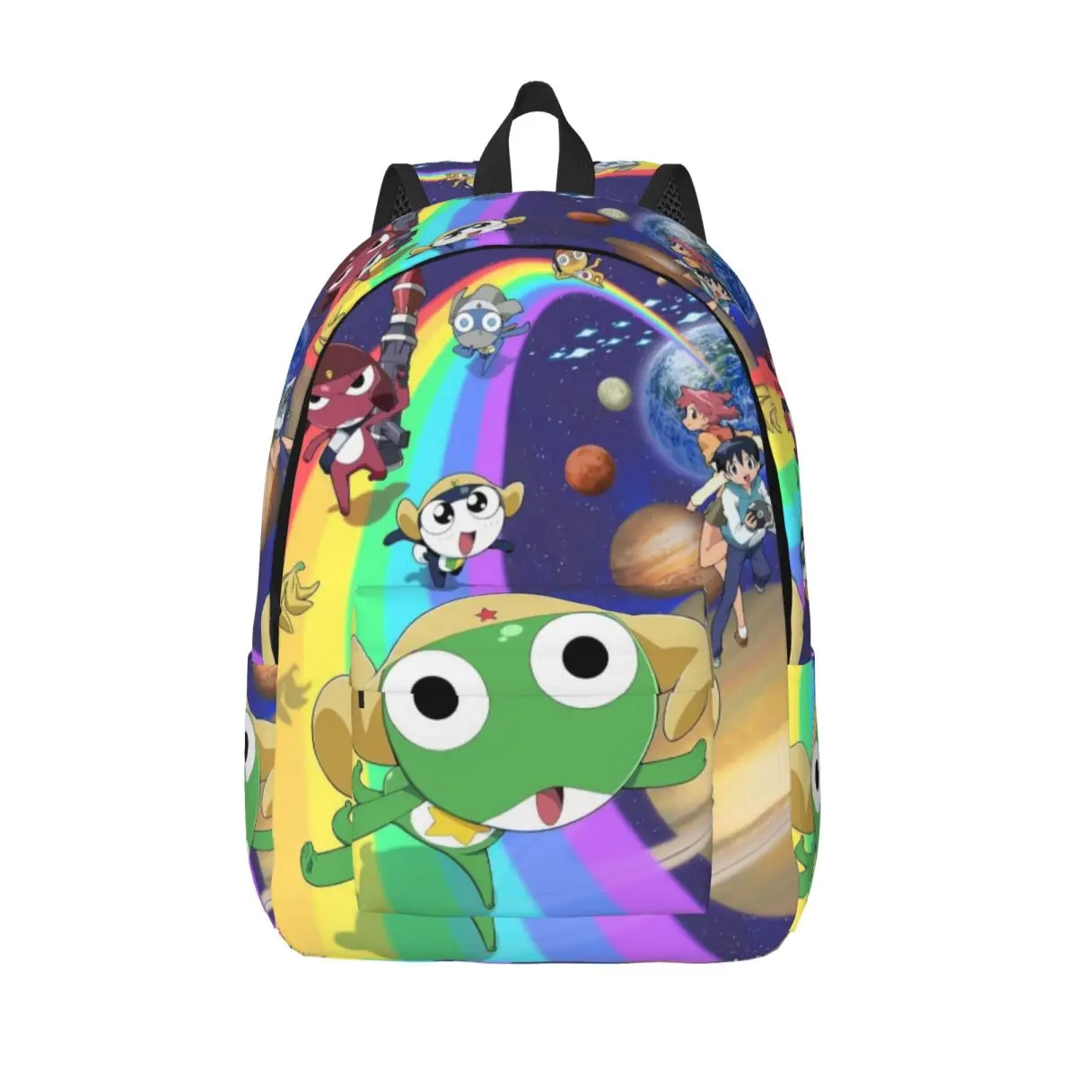 

Keroros Frog Cartoon Backpack for Men Women Fashion Student Hiking Travel Daypack Laptop Computer Shoulder Bag Outdoor