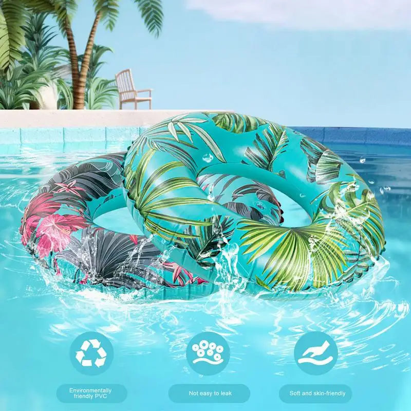 Anillos flotantes para piscina, anillo flotante para piscina, tubos de natación inflables portátiles para mujeres, hombres y adultos, para estanque de playa, relajación divertida y