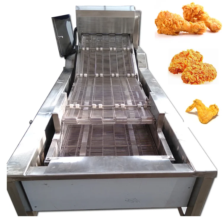 Automatic Temperature Control Fried Food Pork Chicken Chops Chicken Legs Whole Chicken Oil Fryer Food Frying Machine