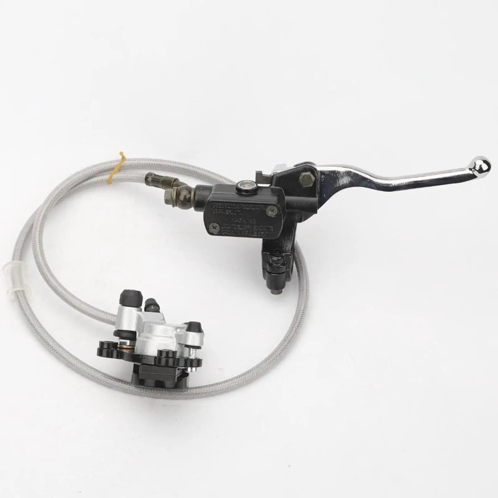 

Rear Disc Hydraulic Brake Assembly Caliper Master Cylinder Metal ABS Kit for Mini Motorcycle Replacement
