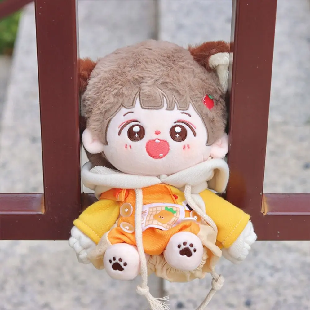 

20cm Doll Clothes Toy Carrot Strawberry Cotton Doll Clothes Durian Hoodie No Attributes Dolls Clothes Develop Hands-on Ability