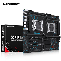 MACHINIST X99 Dual LGA 2011-3 Motherboard Support DDR4 ECC/Desktop RAM Intel XEON E5 V3/V4 Processor SATA3 M.2 NVME X99 MD8