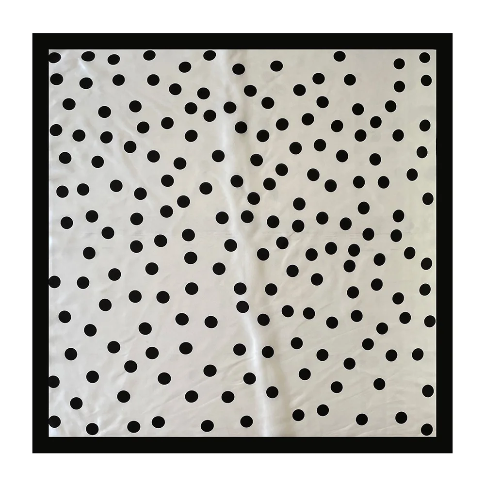 2026 New Dot Print Hijab Scarf For Women Shawl Neckerchief Female Hair Bands Head Wraps Headband Foulard Satin Hijab Bandana view 6