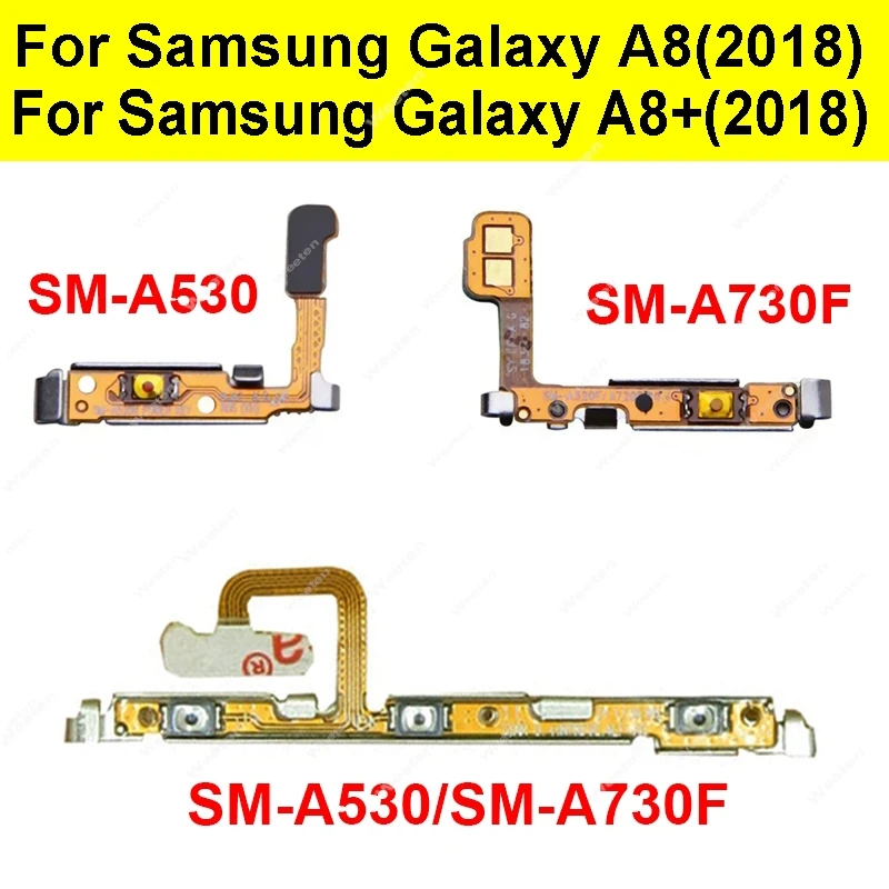 Для Samsung Galaxy A8 A8+ Plus 2018 A530 A530F A730 A730F Боковая кнопка управления Гибкая лента Включение Выключение питания и громкости Гибкий кабель