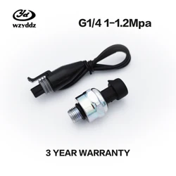 탄소강 합금 환경 보호 도금 압력 센서 변환기, G1/4 0-1.2Mpa, 174psi, 0.5-4.5V, 5VDC