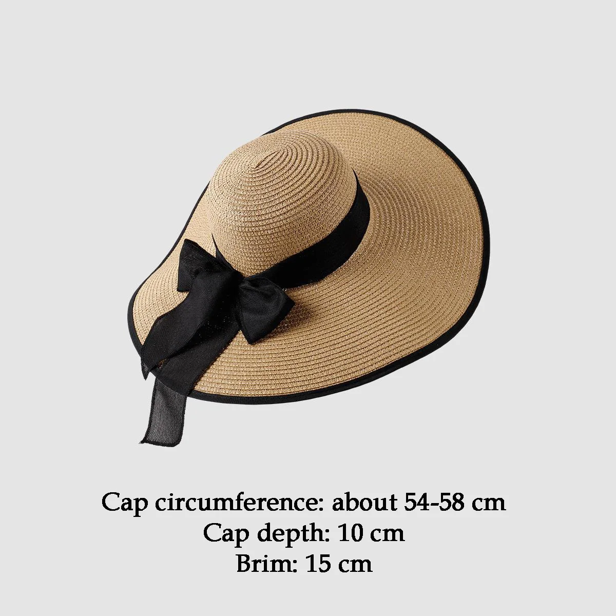 New Casual Summer Outdoor Women Wide Brim Hat Hand Woven Straw Hat Beach Bucket Sun Hat Foldable Crochet Straw Hat for Women