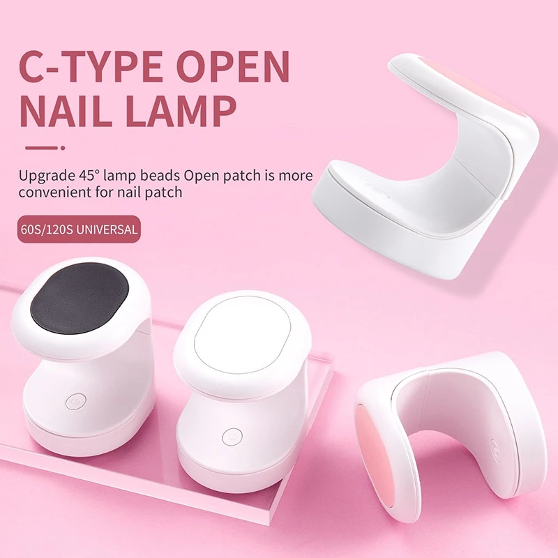 Mini Nail Dryer UV Lampada Manicure Macchina LED Lampada Manicure Strumenti Singolo Finger Nails Art UV Gel Polish Nail Dryer USB Nail Lamp