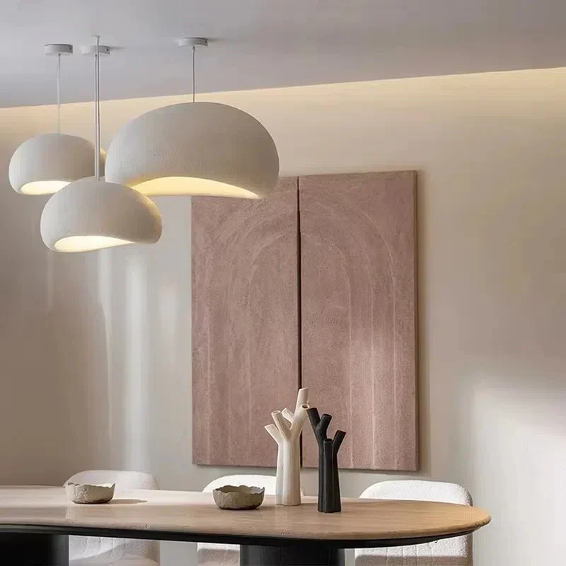 TechHPNordic Minimalist Wabi Sabi Wind LED Chandelier Pendant Light For Dining Room Bar Loft Bedroom