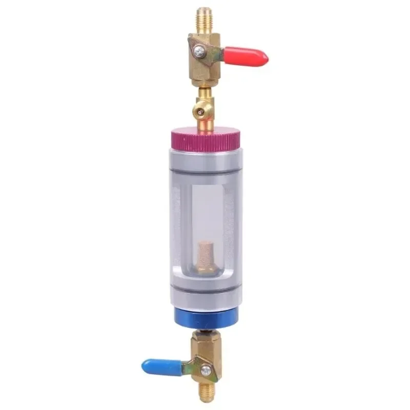 Small Refrigerant Oil Purifier, AC Refrigerant Filter Drier Purification Tool for Air Conditioner Maintenance