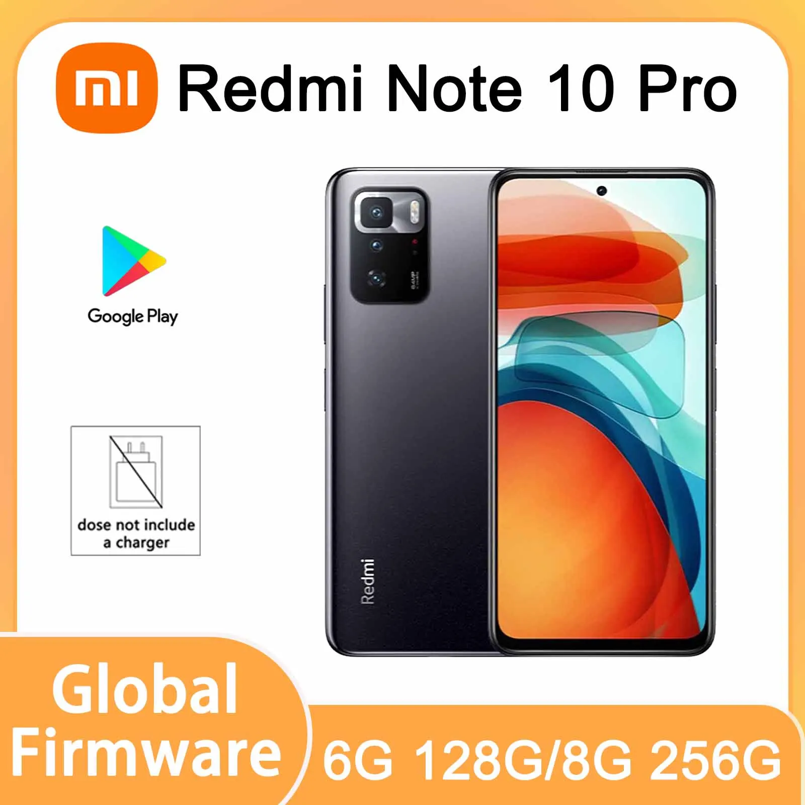 Global rom Xiaomi Redmi Note 10 pro 5G Smartphone Dimensity 1100 android 11 Cellphone Mobile phone used phones no charger